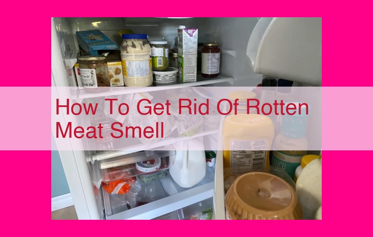 how to get rid of rotten meat smell