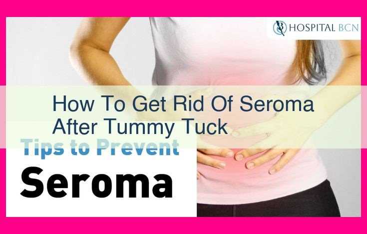 how to get rid of seroma after tummy tuck