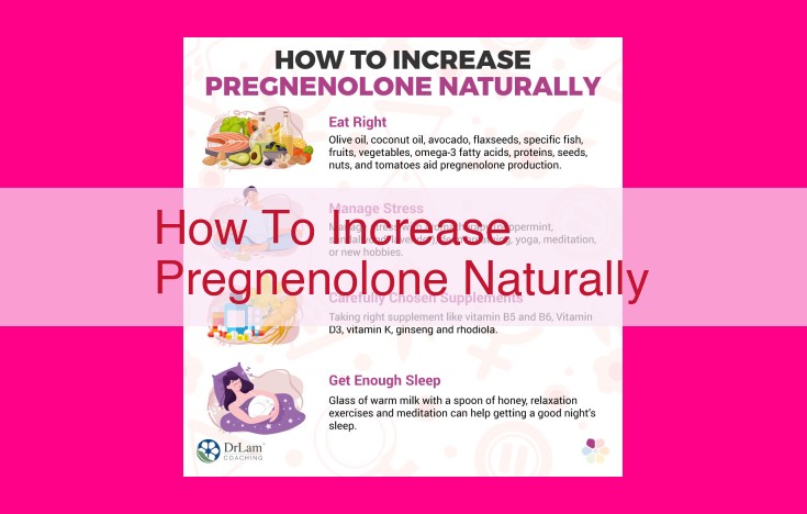 how to increase pregnenolone naturally