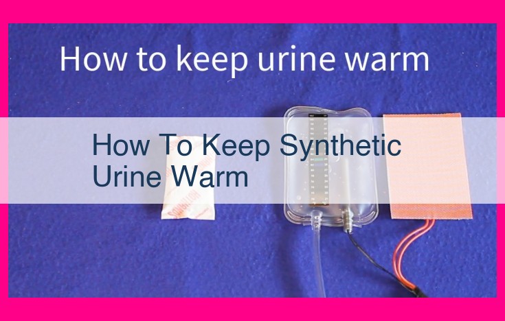 how to keep synthetic urine warm