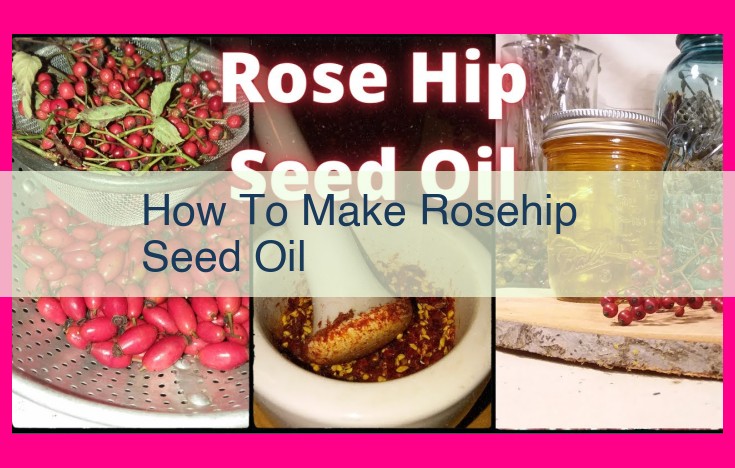 how to make rosehip seed oil