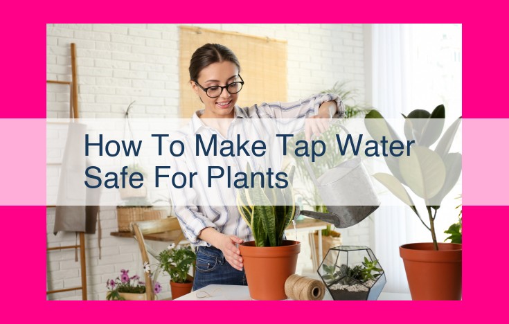 how to make tap water safe for plants