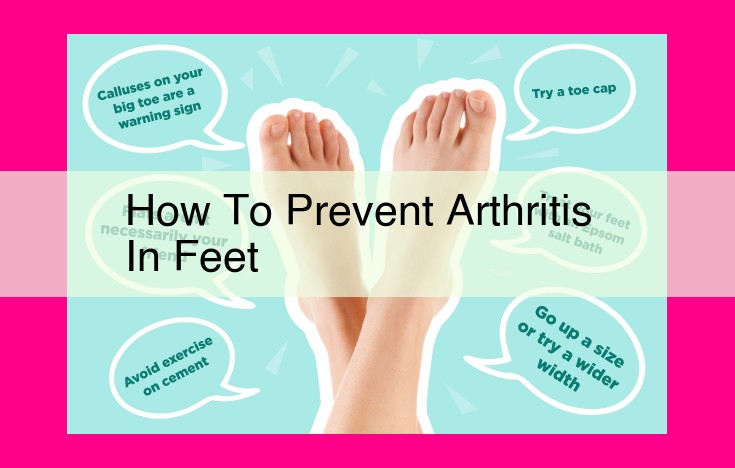 how to prevent arthritis in feet