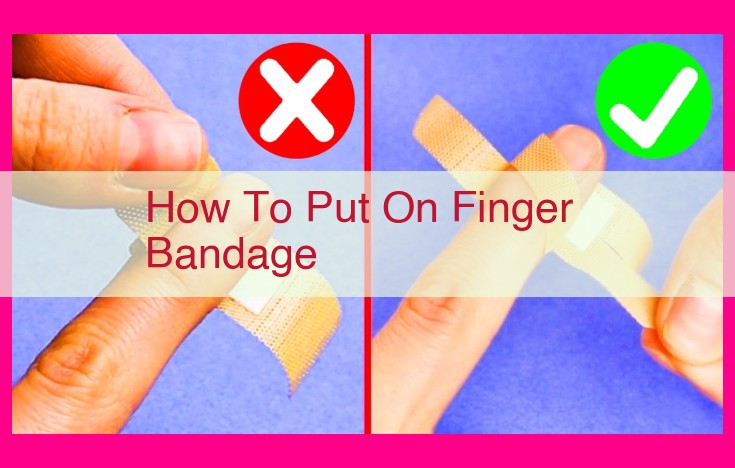 how to put on finger bandage