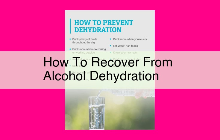 how to recover from alcohol dehydration