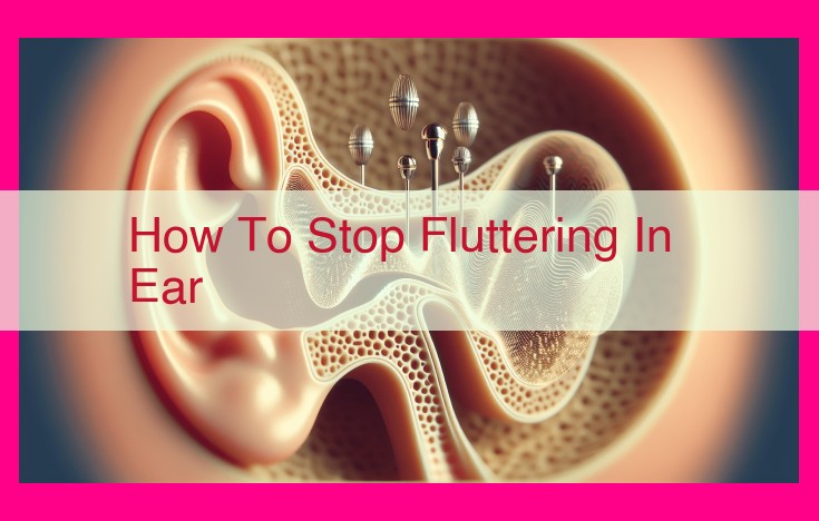 how to stop fluttering in ear