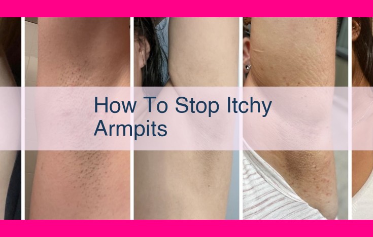 how to stop itchy armpits