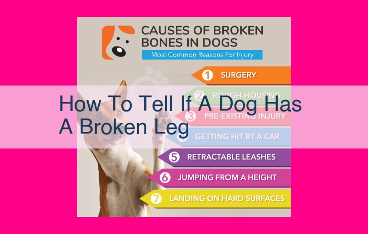 how to tell if a dog has a broken leg