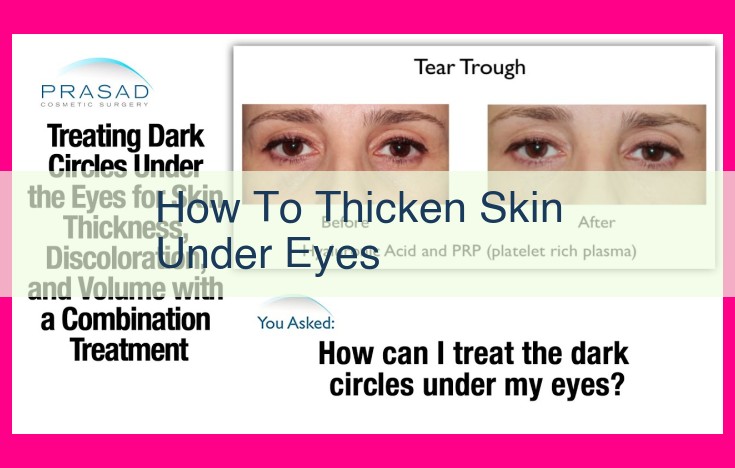 how to thicken skin under eyes