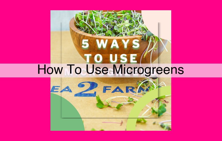 how to use microgreens