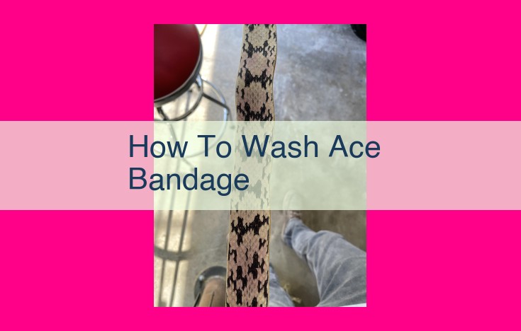 how to wash ace bandage