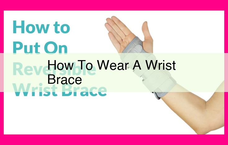 how to wear a wrist brace