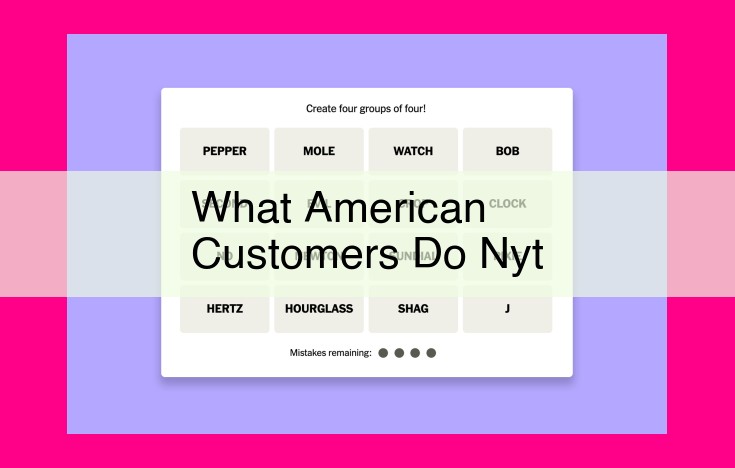 what american customers do nyt