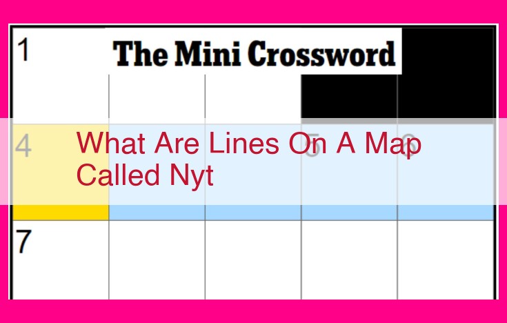 what are lines on a map called nyt