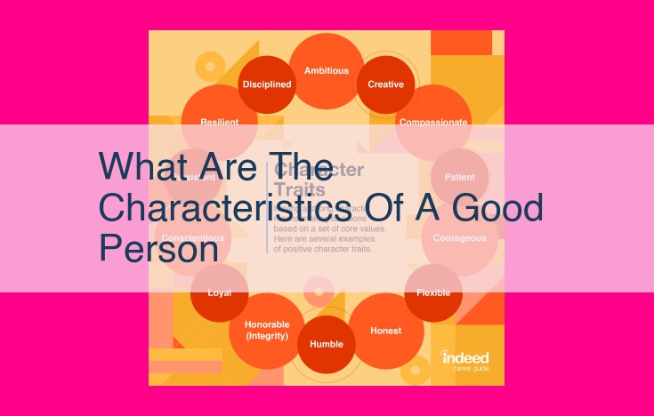 what are the characteristics of a good person