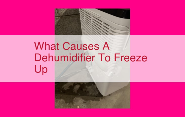 what causes a dehumidifier to freeze up