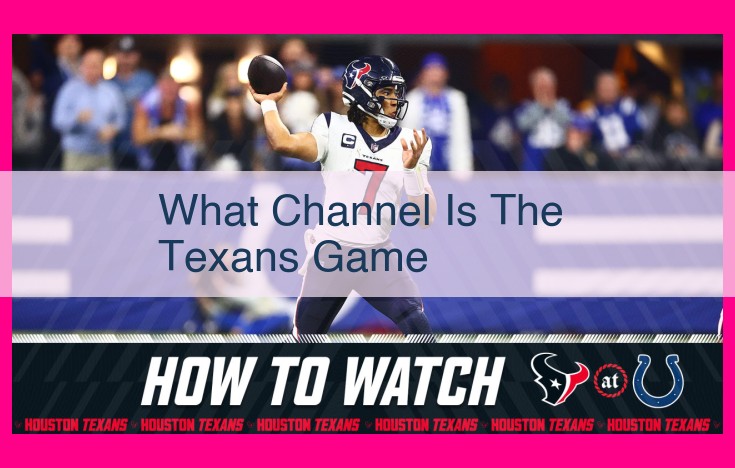 what channel is the texans game