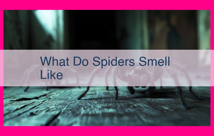 what do spiders smell like