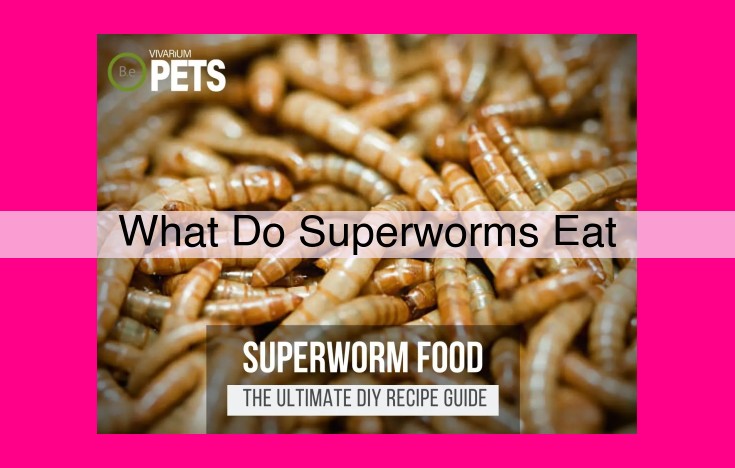 what do superworms eat