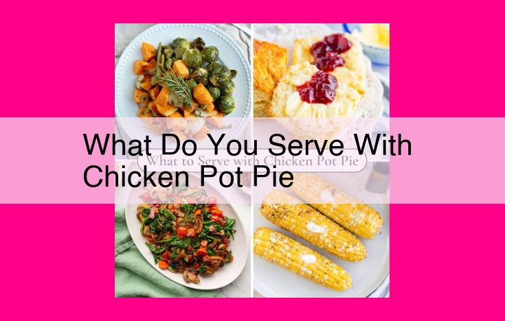 what do you serve with chicken pot pie