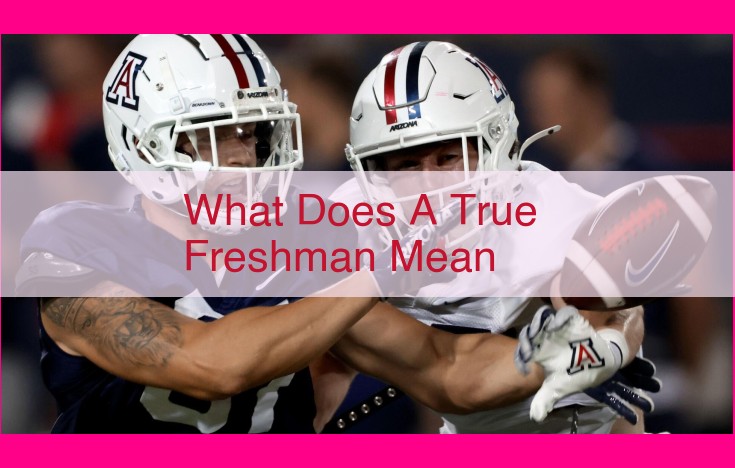 what does a true freshman mean