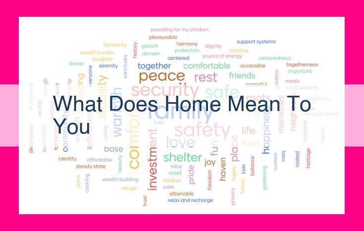 what does home mean to you