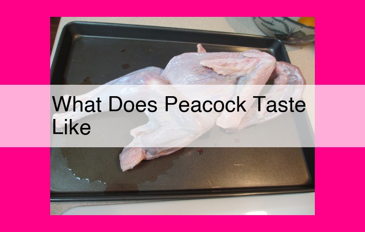 what does peacock taste like