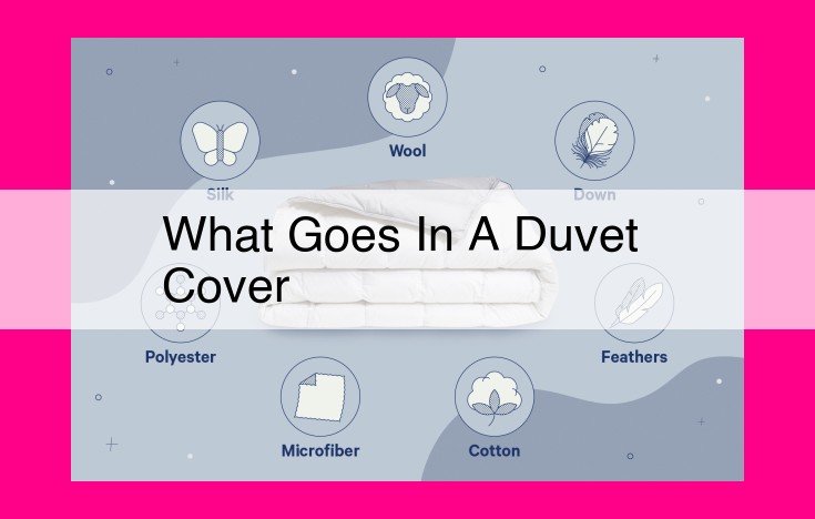 what goes in a duvet cover