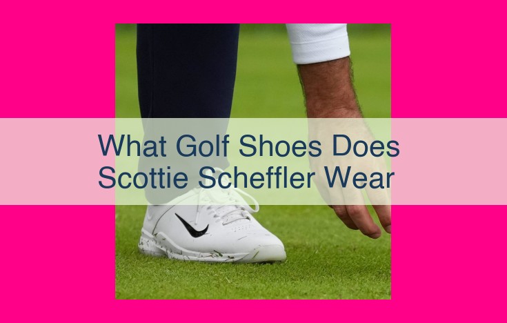 what golf shoes does scottie scheffler wear