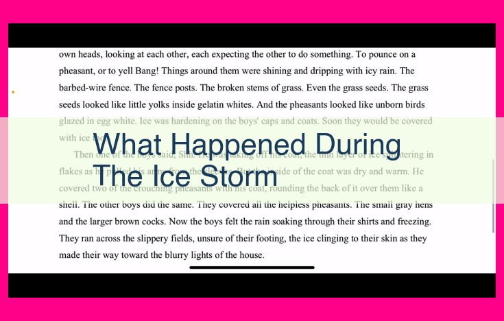 what happened during the ice storm