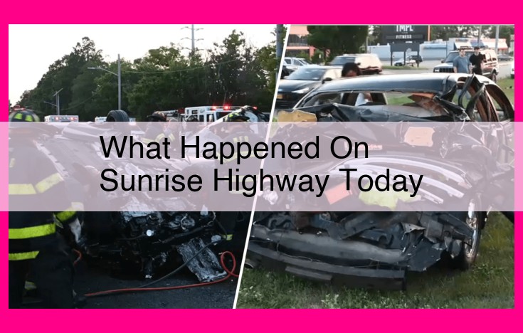 what happened on sunrise highway today