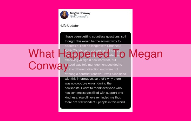 what happened to megan conway