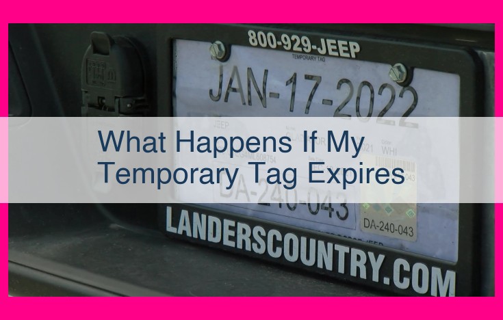 what happens if my temporary tag expires