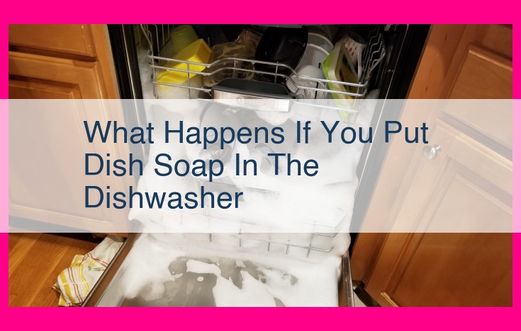 what happens if you put dish soap in the dishwasher