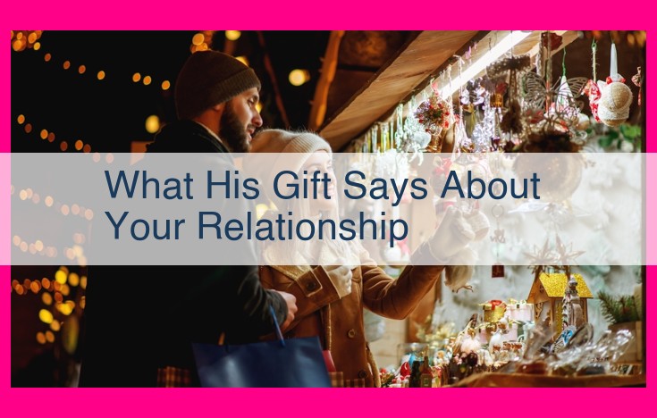 what his gift says about your relationship