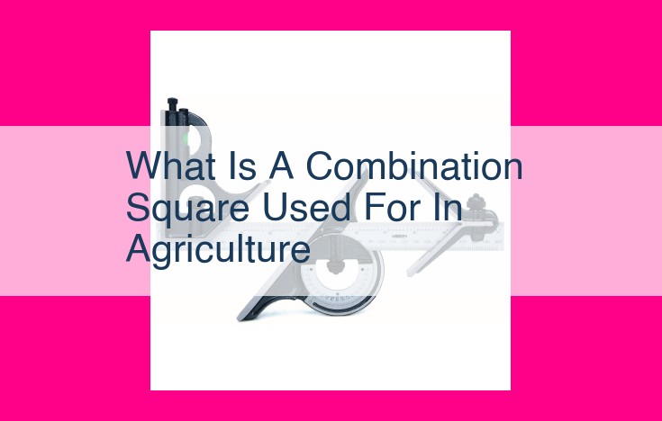 what is a combination square used for in agriculture