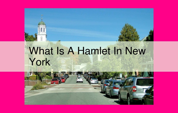 what is a hamlet in new york