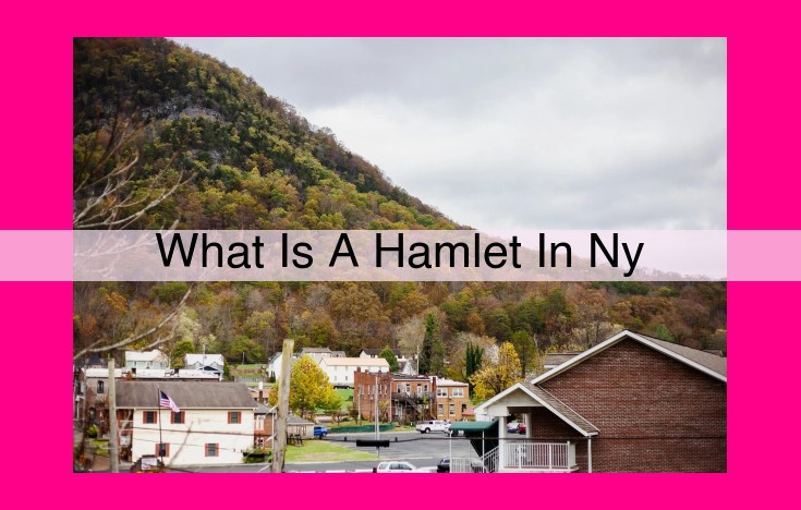 what is a hamlet in ny