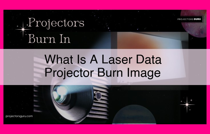 what is a laser data projector burn image