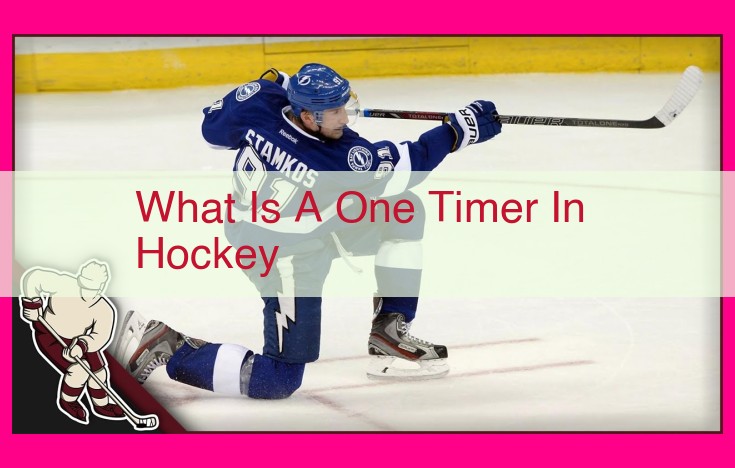 what is a one timer in hockey