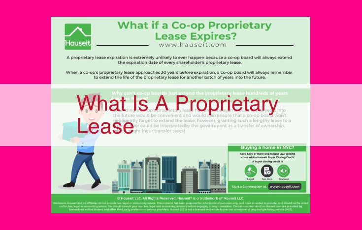 what is a proprietary lease