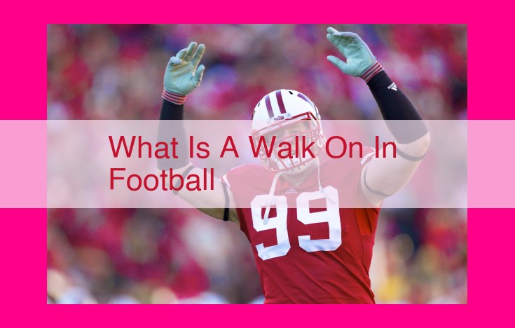 what is a walk on in football