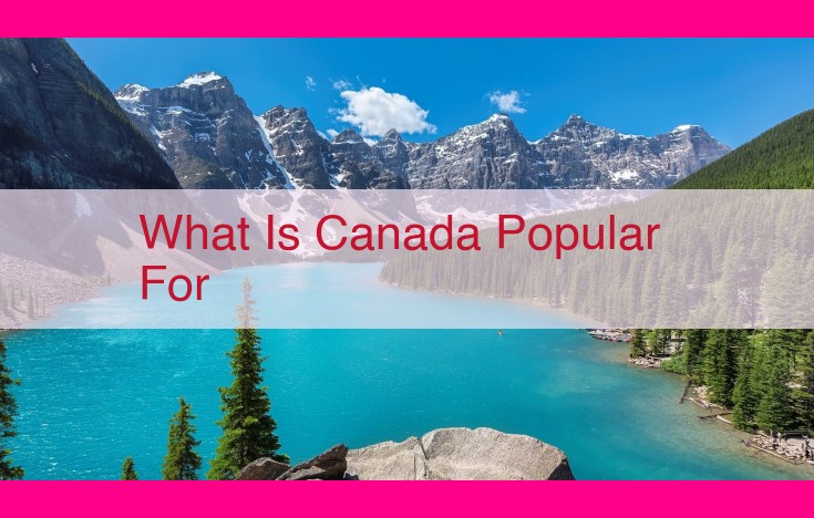 what is canada popular for