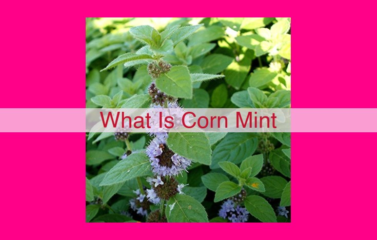 what is corn mint