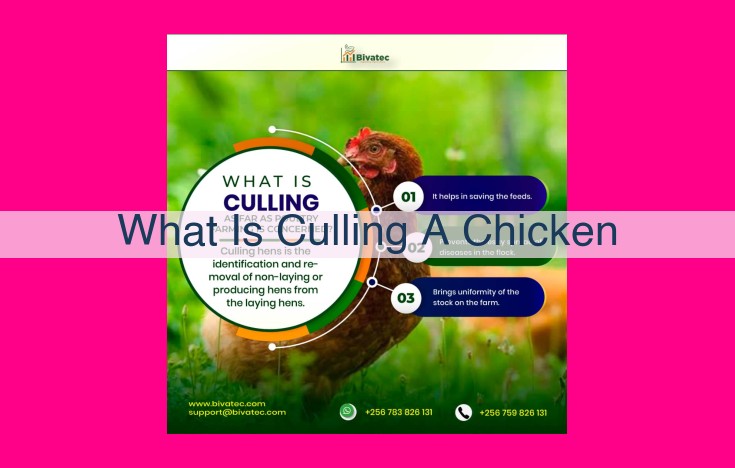 what is culling a chicken