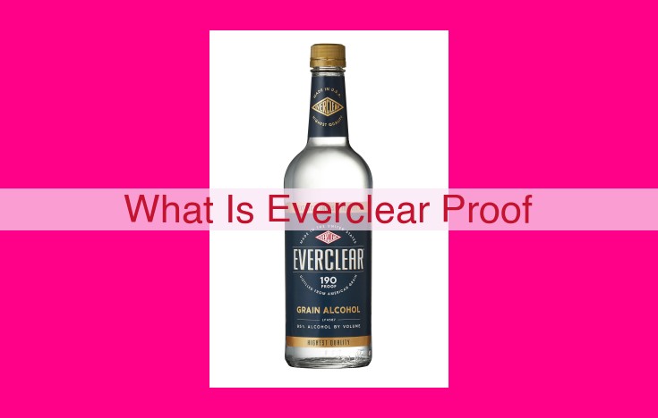 what is everclear proof