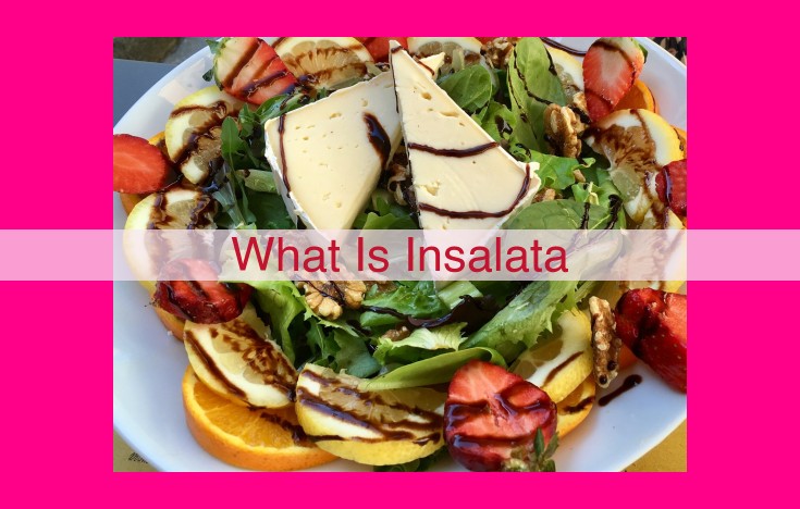 what is insalata