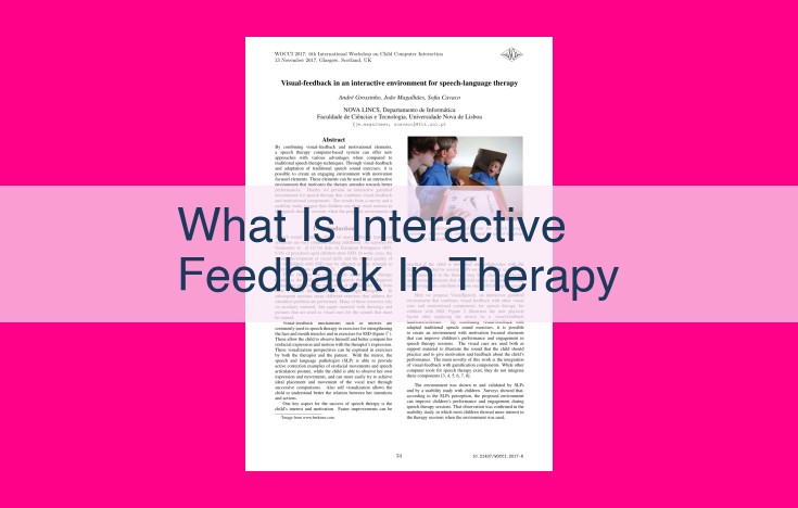 what is interactive feedback in therapy