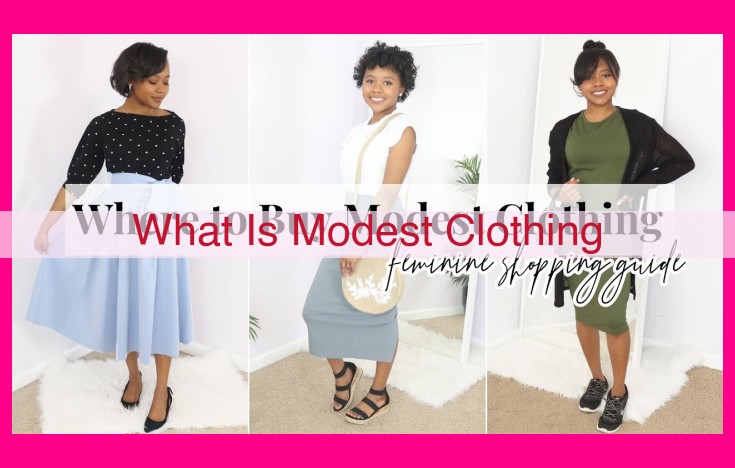 what is modest clothing