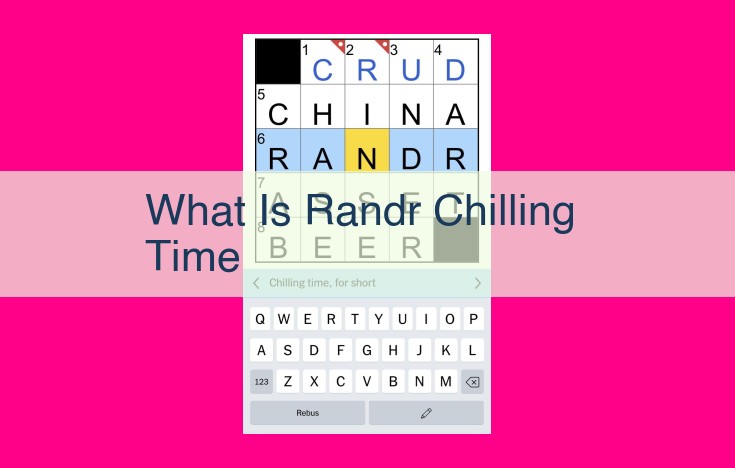 what is randr chilling time